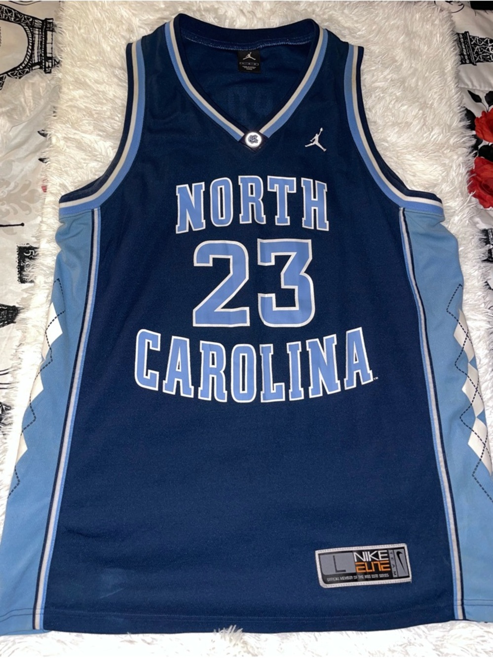 Jordan Brand-North Carolina Basketball Jersey - Navy & Carolina Blue